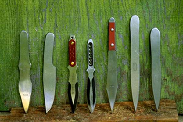 Top throwing knives from Matthew Rapaport's shiny collection.